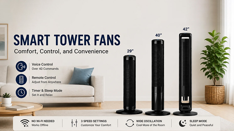 Tower Fan Buying Guide: How to Choose a Smart Tower Fan